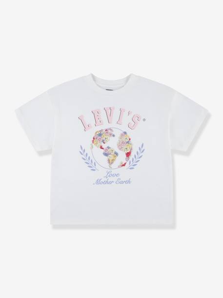 T-shirt à message fille Levi's® beige 1 - vertbaudet enfant 