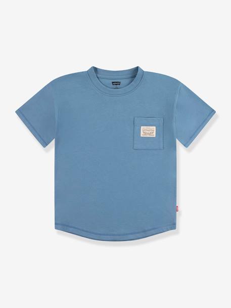T-shirt poche garçon Levi's® bleu grisé+lavande 1 - vertbaudet enfant 