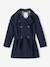 Trench fille avec capuche amovible marine 2 - vertbaudet enfant 