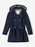 Trench fille avec capuche amovible marine 1 - vertbaudet enfant 