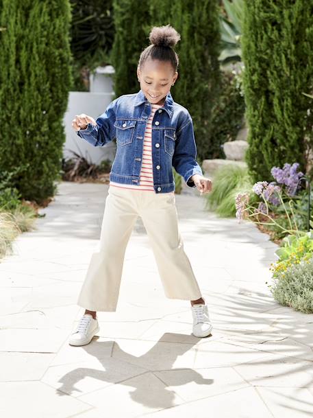 Veste en jean personnalisable fille  - vertbaudet enfant