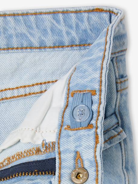Jean fille droit MorphologiK tour de hanches large bleu foncé+denim bleached+stone 8 - vertbaudet enfant 