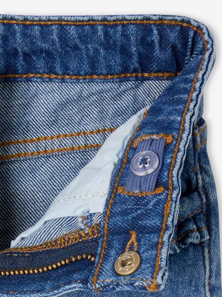 Jean fille droit MorphologiK tour de hanches Medium bleu foncé+stone 8 - vertbaudet enfant 