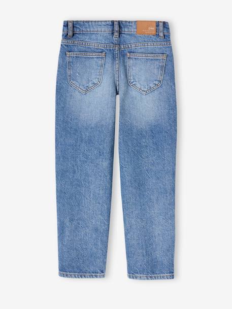 Jean fille droit MorphologiK tour de hanches Medium bleu foncé+stone 6 - vertbaudet enfant 