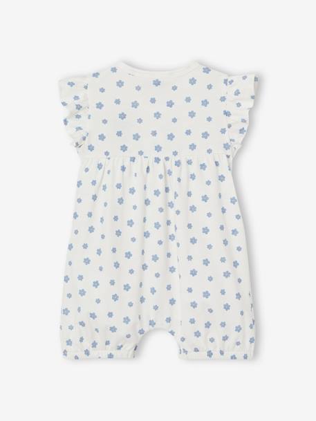 Combinaison short bébé fille Disney Minnie blanc imprimé 2 - vertbaudet enfant 