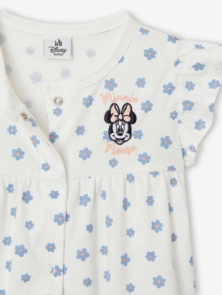Combinaison short bébé fille Disney® Minnie blanc imprimé 3 - vertbaudet enfant 