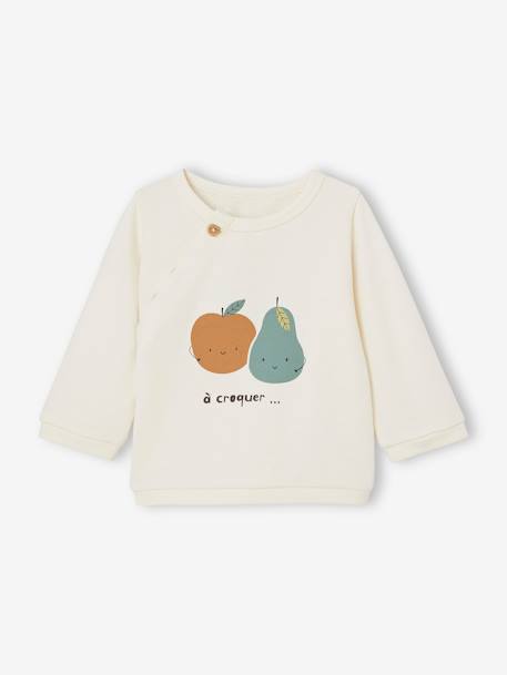 Bébé-Pull, gilet, sweat-Sweat-Sweat fruit ouverture devant naissance