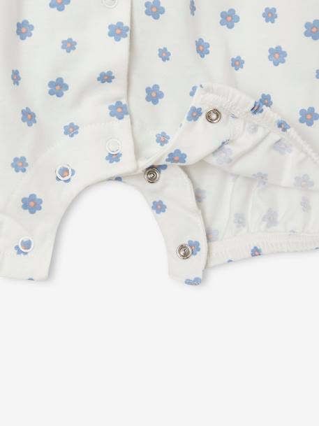 Combinaison short bébé fille Disney Minnie blanc imprimé 4 - vertbaudet enfant 