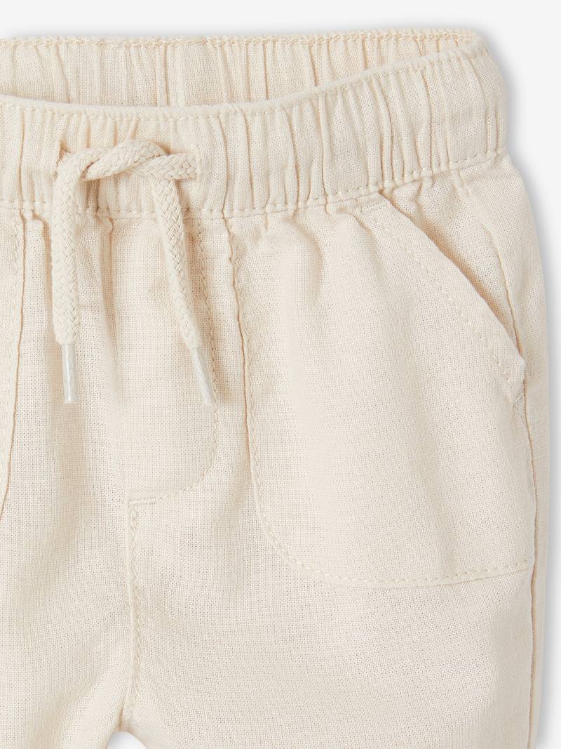 Pantalon Bébé Rayé Effet Lin - Léger Et Confortable Pour L'été | VERTBAUDET