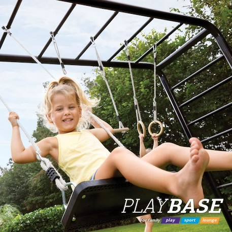 Accessoire Siège de balançoire en caoutchouc pour aire de jeux PlayBase BERG (sans portique) NOIR 1 - vertbaudet enfant 