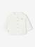Chemise bébé col mao en gaze de coton personnalisable bleu électrique+écru+vert foncé 9 - vertbaudet enfant 