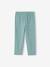 Lot de 2 leggings fille mi-mollets gris chiné+mauve+vert émeraude 16 - vertbaudet enfant 