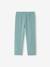 Lot de 2 leggings fille mi-mollets gris chiné+mauve+vert émeraude 14 - vertbaudet enfant 