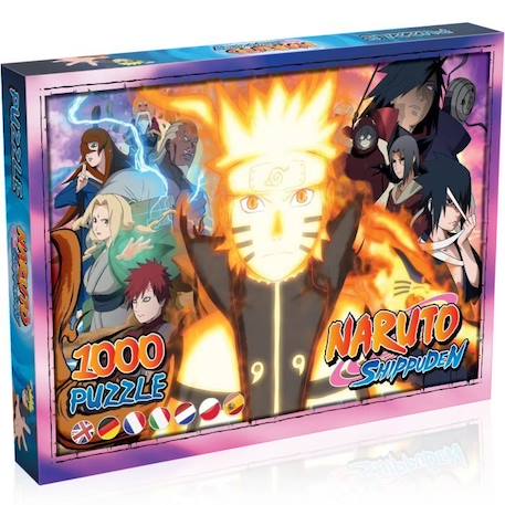 Puzzle Naruto SHIPPUDEN - WINNING MOVES - 1000 pièces - Dessins animés et BD - Jaune JAUNE 1 - vertbaudet enfant 