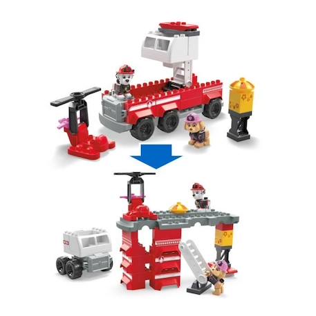 Mega Bloks - Super Camion De Pompier Pat' Patrouille - Briques de construction - Dès 3 ans ROUGE 2 - vertbaudet enfant 