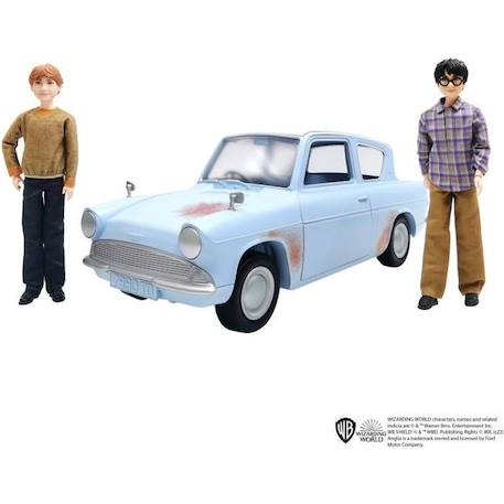 Voiture Volante Harry Potter avec 2 Poupées - Poupée Figurine - MATTEL - Bleu - 6 ans et + BLEU 1 - vertbaudet enfant 