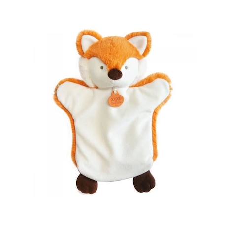 Doudou marionnette -  Renard - 25 cm BLANC 1 - vertbaudet enfant 