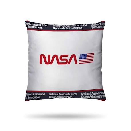 NASA - Housse de couette 2 personnes 200x200 cm 100% coton + taies d'oreiller 63x63 cm - blanc BLANC 4 - vertbaudet enfant 