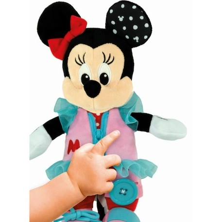Clementoni - Montessori - Baby Minnie - Peluche à Habiller BLANC 3 - vertbaudet enfant 