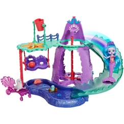 Jouet-Jeux d'imagination-Mini-poupée Enchantimals - Parc Aquatique des Sirènes - Shayda Otarie et ses amis - 4 ans et plus