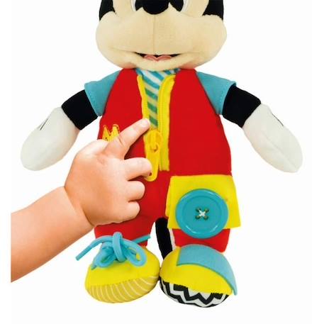 Clementoni - Montessori - Baby Mickey - Peluche à Habiller BLANC 3 - vertbaudet enfant 
