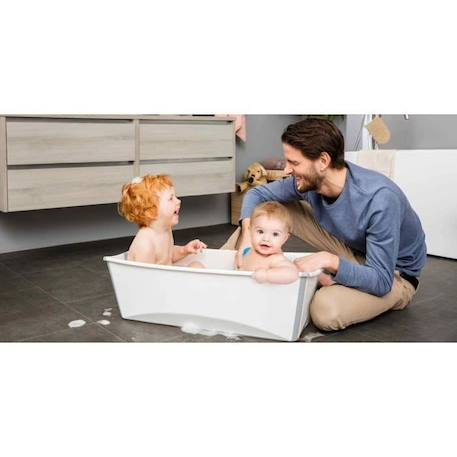 Baignoire pliante Flexi Bath® X-Large - STOKKE - Bleu - Pour enfants jusqu'à 6 ans BLEU 2 - vertbaudet enfant 