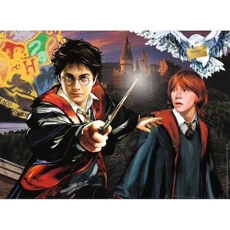 HARRY POTTER Puzzle 150 pièces - Harry Potter et Ron Weasley - Nathan - Puzzle Enfant + Trieur - Dès 7 ans NOIR 2 - vertbaudet enfant 