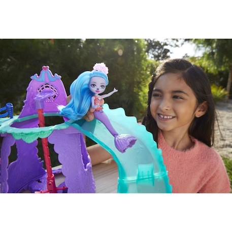 Mini-poupée Enchantimals - Parc Aquatique des Sirènes - Shayda Otarie et ses amis - 4 ans et plus VIOLET 3 - vertbaudet enfant 