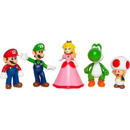 Coffret Figurines Mario et ses Amis - JAKKS - Super Mario Mario, Luigi, Princesse Peach - 6cm ROSE 1 - vertbaudet enfant 