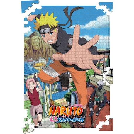 Puzzle Naruto Shippuden Retour à Konoha 1000 pièces - Winning Moves - Dessins animés et BD - Adulte - Bleu BLEU 6 - vertbaudet enfant 