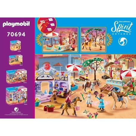 PLAYMOBIL - 70694 - Festival de Miradero - 3 personnages, Spirit, stand et accessoires ROUGE 4 - vertbaudet enfant 