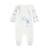Pyjama bébé en velours ouverture zippée Luna BLANC 1 - vertbaudet enfant 
