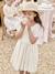 Robe cérémonie fille tulle brodé fleurs vanille 2 - vertbaudet enfant 