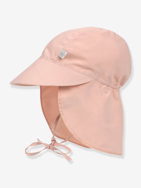 Casquette protège nuque anti-UV LÄSSIG blanc+rose 4 - vertbaudet enfant 