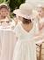 Robe cérémonie fille tulle brodé fleurs vanille 8 - vertbaudet enfant 