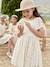 Robe cérémonie fille tulle brodé fleurs vanille 7 - vertbaudet enfant 