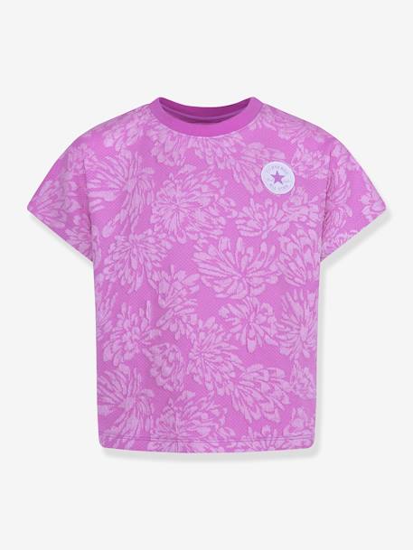 T-shirt motif floral CONVERSE Rose/violet 1 - vertbaudet enfant 