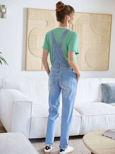 Salopette en jean coupe mom grossesse et allaitement double stone 2 - vertbaudet enfant 
