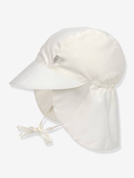 Casquette protège nuque anti-UV LÄSSIG blanc+rose 1 - vertbaudet enfant 