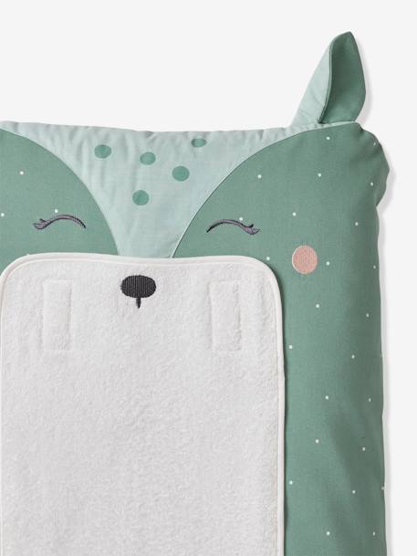 Housse matelas à langer personnalisable BICHE vert imprimé 5 - vertbaudet enfant 
