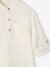 Chemise en gaze de coton personnalisable garçon manches retroussables Bleu moyen+bleu pétrole+écru+vert+vert d'eau 19 - vertbaudet enfant 