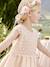 Robe cérémonie fille effet 2 en 1 haut en macramé ivoire+rose nude 16 - vertbaudet enfant 