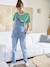 Salopette en jean coupe mom grossesse et allaitement double stone 1 - vertbaudet enfant 