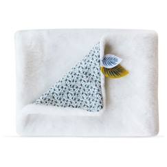 Linge de maison et décoration-Linge de lit bébé-Couverture, édredon-Plaid Douceur Blanc Yoca le Koala - Doudou et Compagnie - 100 x 70 cm - Bébé