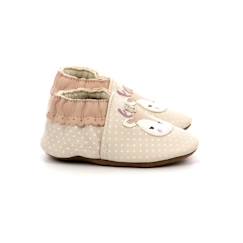 Chaussures-Chaussures fille 23-38-ROBEEZ Chaussons Fancy Snow beige