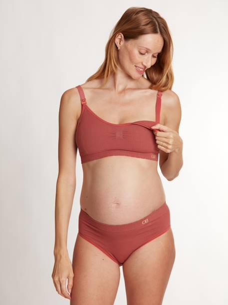 Brassière de grossesse et d'allaitement Zoé terracotta 1 - vertbaudet enfant 