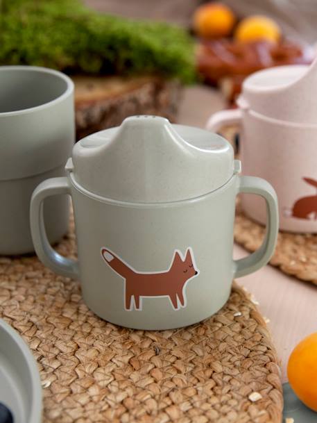 Tasse d'apprentissage LÄSSIG Happy Rascals bleu+Happy Rascals Cœur+Little Forest Renard+rose poudré 12 - vertbaudet enfant 
