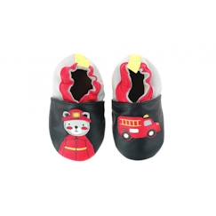Chaussures-Chaussures fille 23-38-ROBEEZ Chaussons Fireman marine