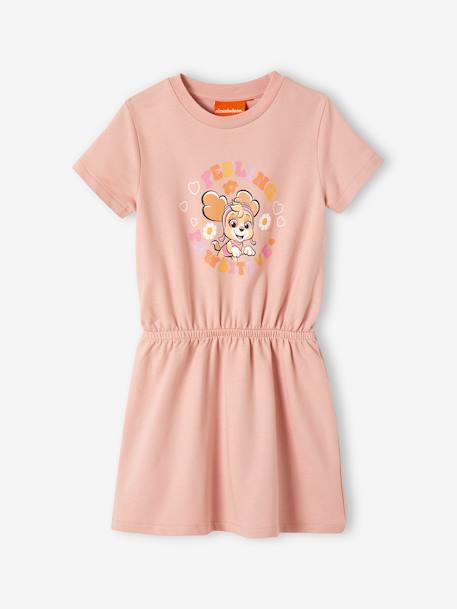 Robe fille Pat Patrouille en molleton rose poudré 1 - vertbaudet enfant 