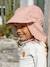 Casquette protège nuque anti-UV LÄSSIG blanc+rose 5 - vertbaudet enfant 